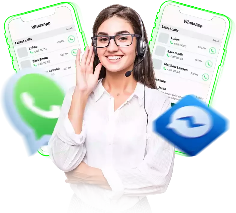 Agente de soporte atendiendo clientes por WhatsApp